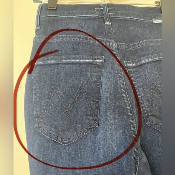 Mother Karaoke In Kyoto Blue High Waisted Pixie Rail Skimp Skinny Jeans 23 - Picture 8 of 14